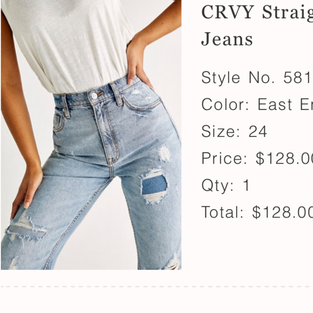 Free People straight shooter jean. Flare, destroyed, no longer sold.